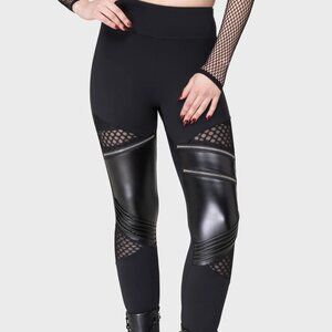 Killstar neo noir leggings black KSRA002018